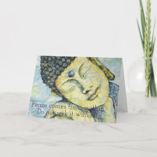 Zen-Zitat-Buddha-Kunst-Gruß-Karte Karte