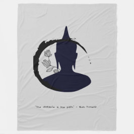 Zen Zitat: Weisheit und Meditation Fleecedecke