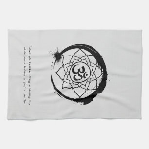 Zen Zitat: Weisheit und Meditation Geschirrtuch