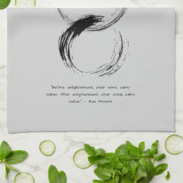 Zen Zitat: Weisheit und Meditation Geschirrtuch