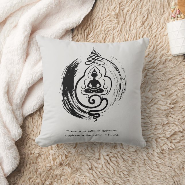Zen Zitat: Weisheit und Meditation Kissen (Decke)