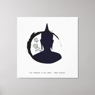 Zen Zitat: Weisheit und Meditation Leinwanddruck