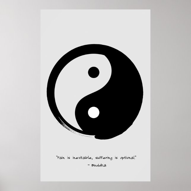 Zen Zitat: Weisheit und Meditation Poster (Vorne)