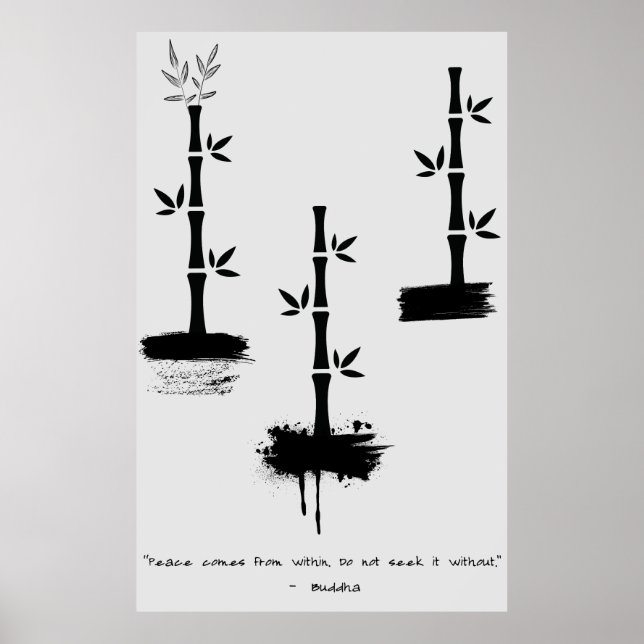 Zen Zitat: Weisheit und Meditation Poster (Vorne)