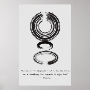 Zen Zitat: Weisheit und Meditation Poster