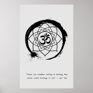 Zen Zitat: Weisheit und Meditation Poster