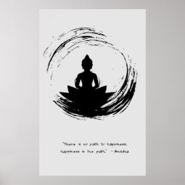 Zen Zitat: Weisheit und Meditation Poster