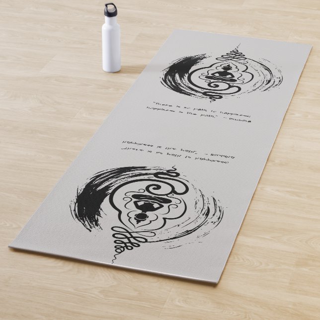 Zen Zitat: Weisheit und Meditation Yogamatte (Beispiel)