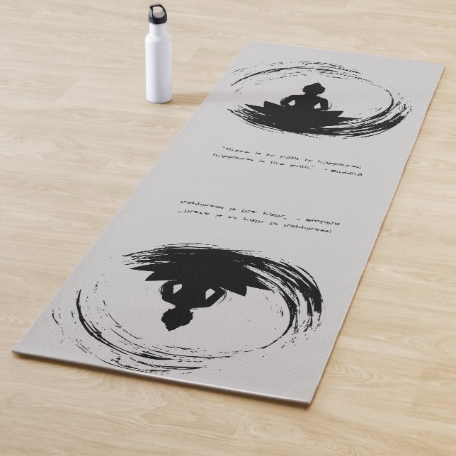 Zen Zitat: Weisheit und Meditation Yogamatte (Beispiel)