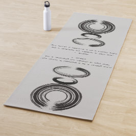 Zen Zitat: Weisheit und Meditation Yogamatte