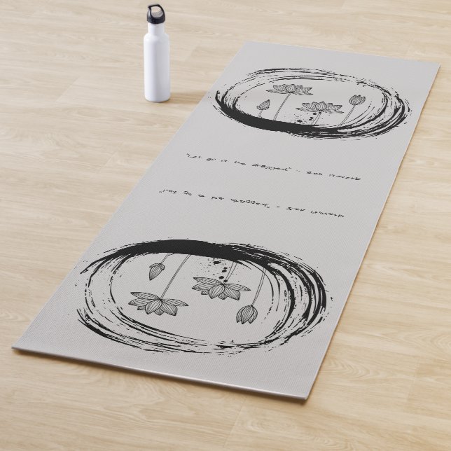 Zen Zitat: Weisheit und Meditation Yogamatte (Beispiel)