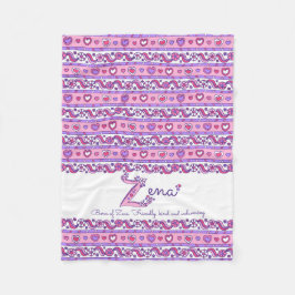 Zena personalisiert Z Name bedeutet Kinderdecke Fleecedecke