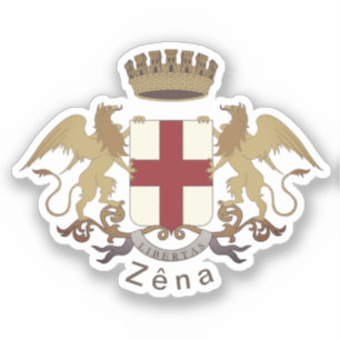 Zêna Wappen (Genua, Ligurien) Aufkleber