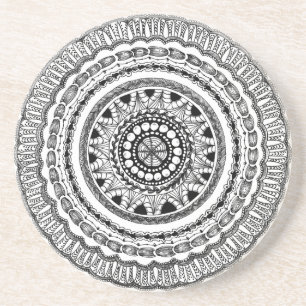 Zendala "Queste" Sandstein-Getränk-Untersetzer Untersetzer