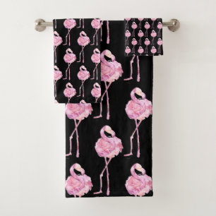 Zender Flamingo Serie Design 3 Badhandtuch Set