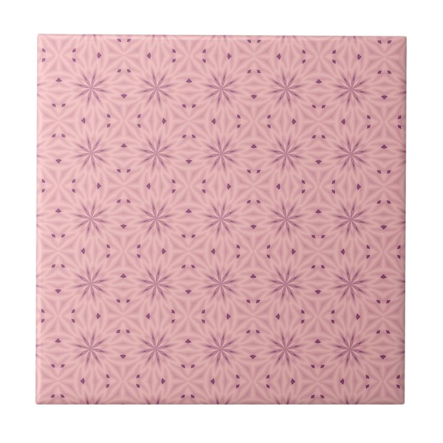 Zender rosa Pixel Fliese (Vorderseite)