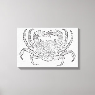 Zendoodle Crab 6 Leinwanddruck
