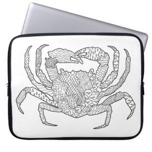 Zendoodle Krabbe Laptopschutzhülle