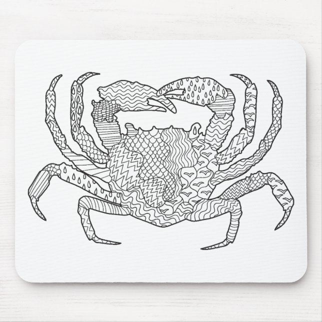 Zendoodle Krabbe Mousepad (Vorne)