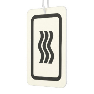 Zener Card 3 Vertikale Wavy Lines Autolufterfrischer