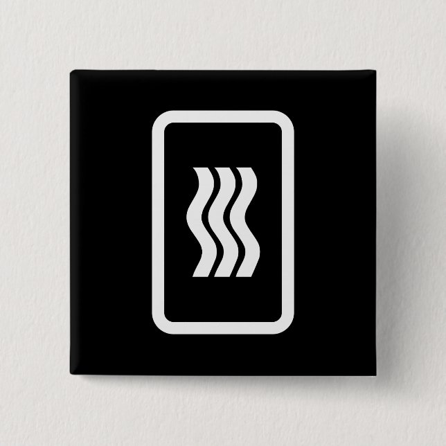 Zener Card | 3 Vertikale Wavy Lines Button (Vorderseite)