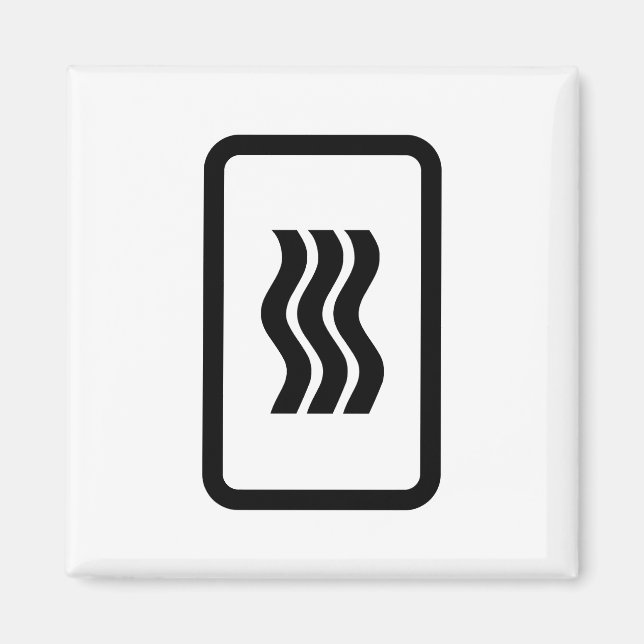 Zener Card | 3 Vertikale Wavy Lines Magnet (Vorne)
