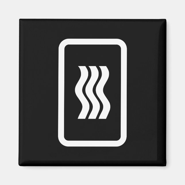 Zener Card | 3 Vertikale Wavy Lines Magnet (Vorne)