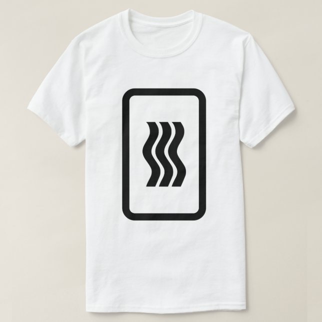Zener Card | 3 Vertikale Wavy Lines T-Shirt (Design vorne)