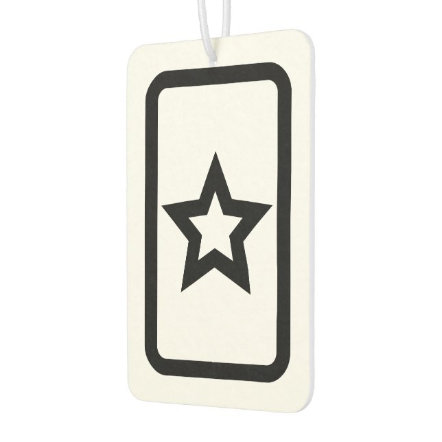 Zener Card | Hollow 5 Point Star Autolufterfrischer (Links)