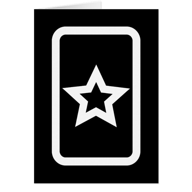 Zener Card | Hollow 5 Point Star Card (Vorne)