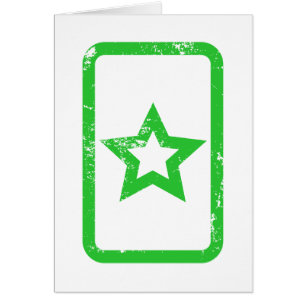Zener Card   Hollow 5 Punkte Sternenkarte {Vintag}