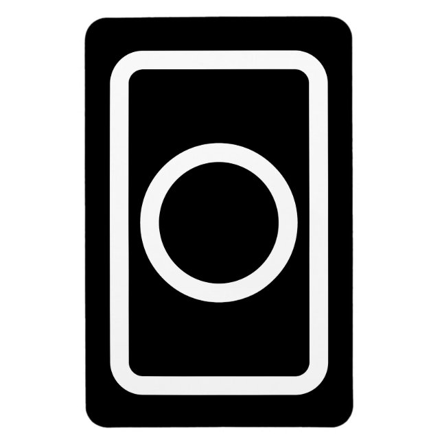 Zener Card | Hollow Circle Magnet (Vertikal)