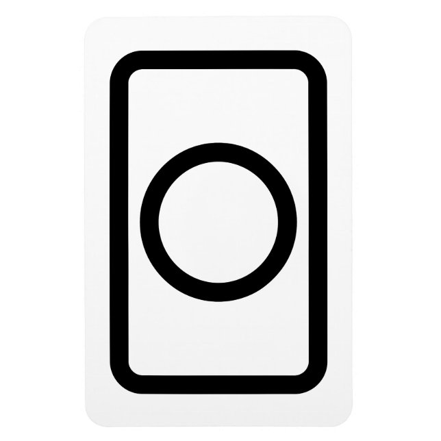 Zener Card | Hollow Circle Magnet (Vertikal)