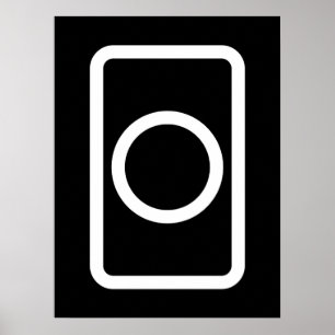 Zener Card   Hollow Circle Poster