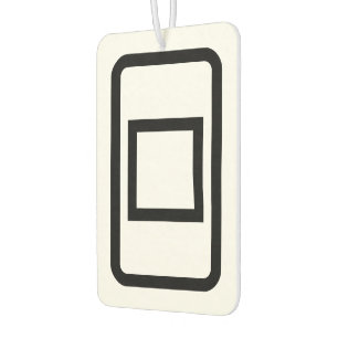 Zener Card   Hollow Square Autolufterfrischer
