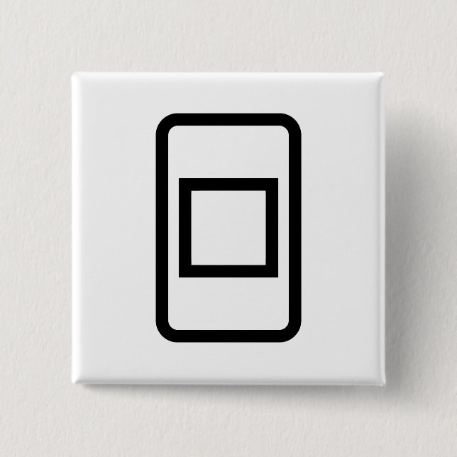 Zener Card | Hollow Square Button (Vorderseite)