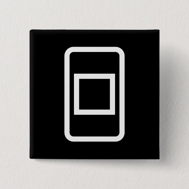 Zener Card | Hollow Square Button (Vorderseite)
