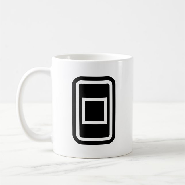 Zener Card | Hollow Square Kaffeetasse (Links)