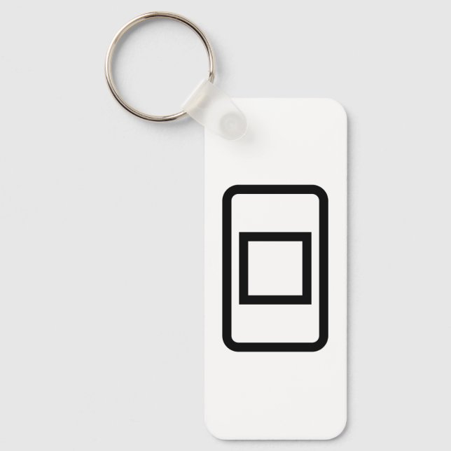 Zener Card | Hollow Square Schlüsselanhänger (Vorderseite)