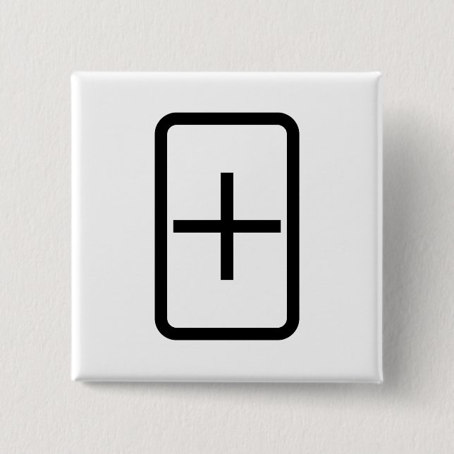 Zener Card | Pluszeichen Button (Vorderseite)