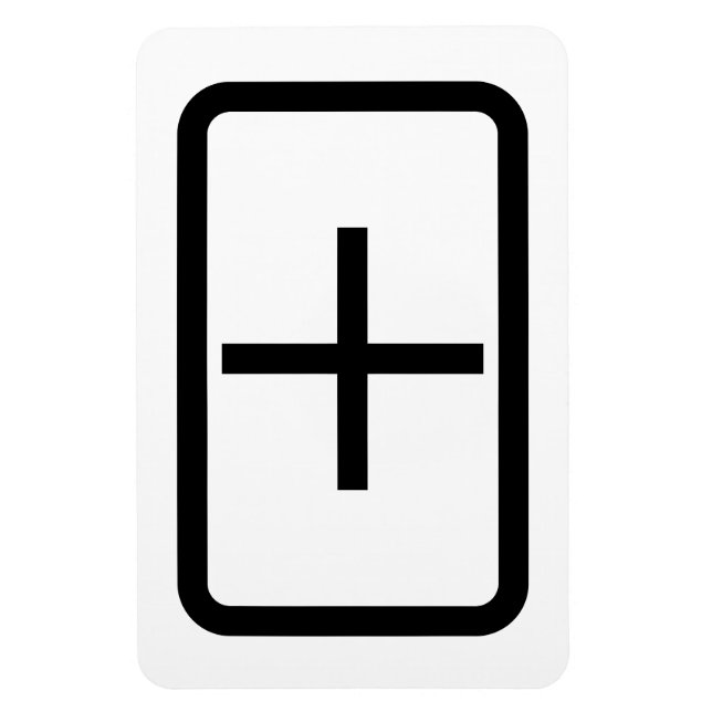 Zener Card | Pluszeichen Magnet (Vertikal)