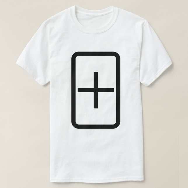 Zener Card | Pluszeichen T-Shirt (Design vorne)