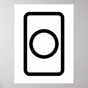 Zener Karte Hohler Kreis Poster