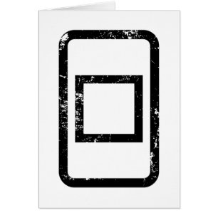 Zener Karte Hohles Quadrat {Vintage} Karte