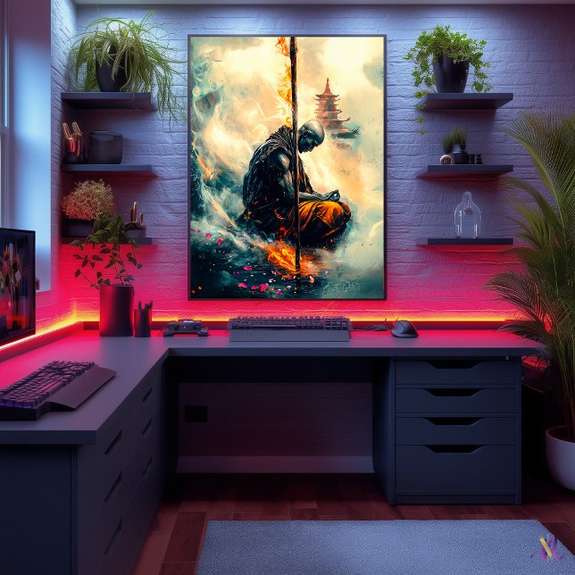 Zenfire Mönch - Der Pfad der ewigen Flammen Poster (Von Creator hochgeladen)