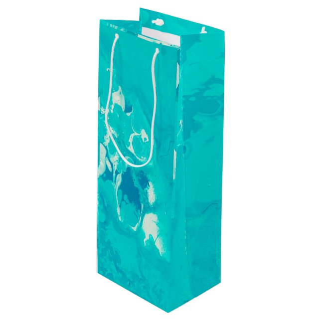 ZENIT GESCHENKTÜTE FÜR WEINFLASCHEN (Vorderseite Schrägansicht)