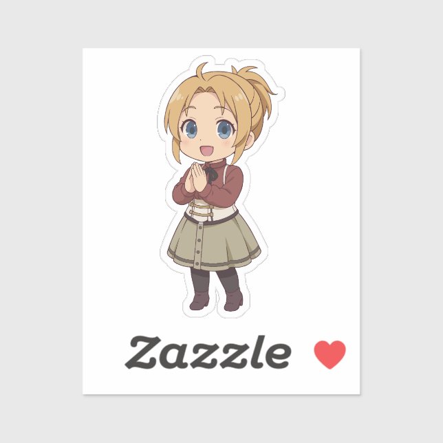 Zenith Greyrat Chibi Mütterliche Magierin Aufkleber (Blatt)