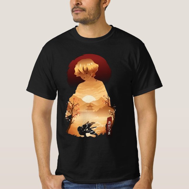" Zenitsu Agatsuma-Zeichen" T-Shirt (Vorderseite)
