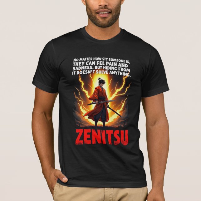Zenitsu inspiriert Animes T - Shirt (Vorderseite)
