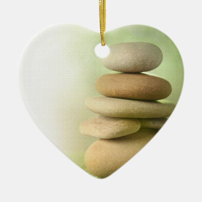 Zenmeditation schaukelt Verzierung Keramik Ornament (Vorne)